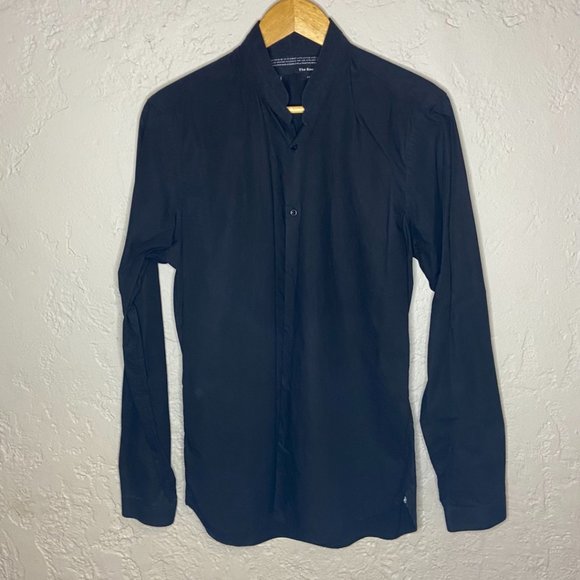The Kooples Other - The Kooples Men's Dress Shirt Size Medium Black Euro Slim Luxury
